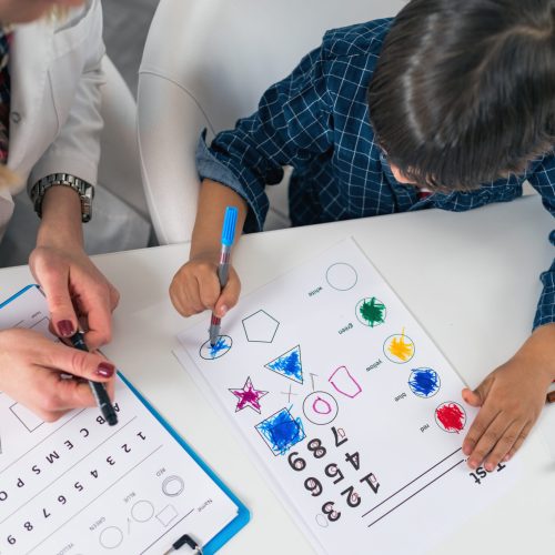 Psychology Test for Children - Toddler Coloring Shapes